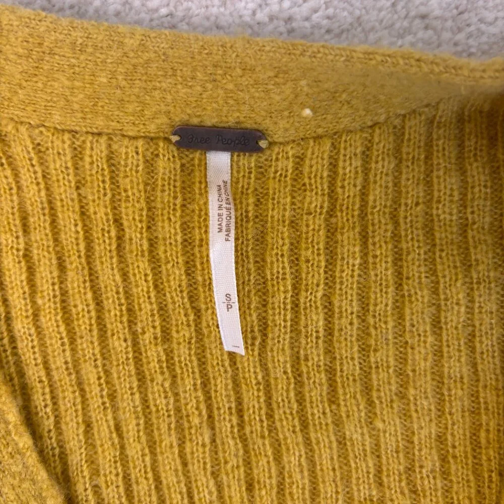 Free People Mimosa Ribbed Cropped Cardigan - Picture 2 of 5